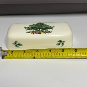 Spode Christmas Tree Butter Dish TOP (no bottom)